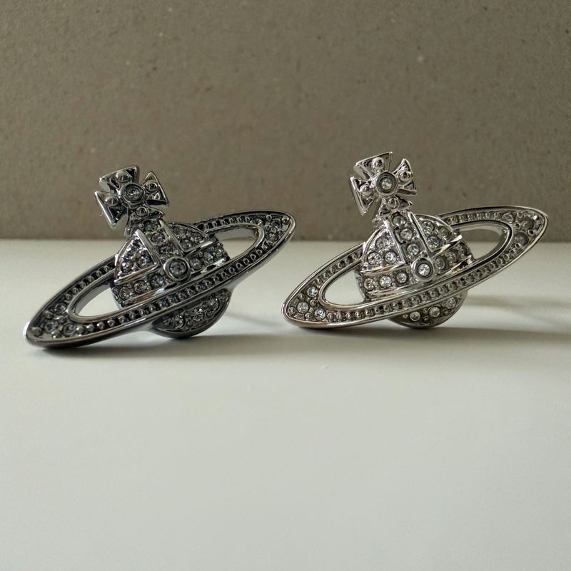 Vivienne Westwood 🪐Mini Bas Relief 經典土星 槍黑色-9