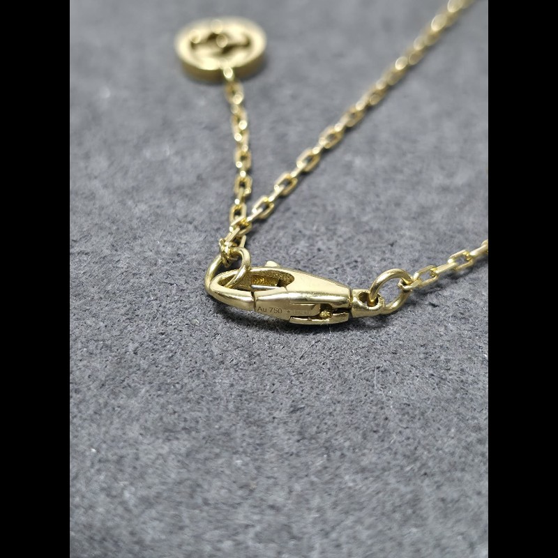 Gucci - 18K Yellow Gold Rainbow Gemstones Interlocking G Necklace-8