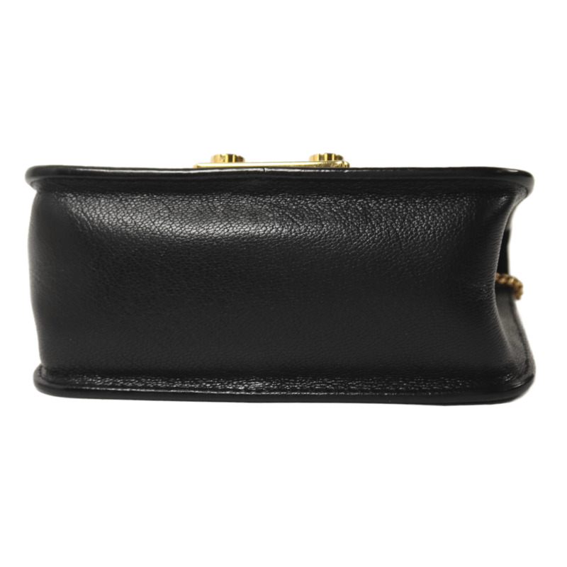Furla 牛皮皮革Shoulder Bag金扣鏈帶肩背袋-3
