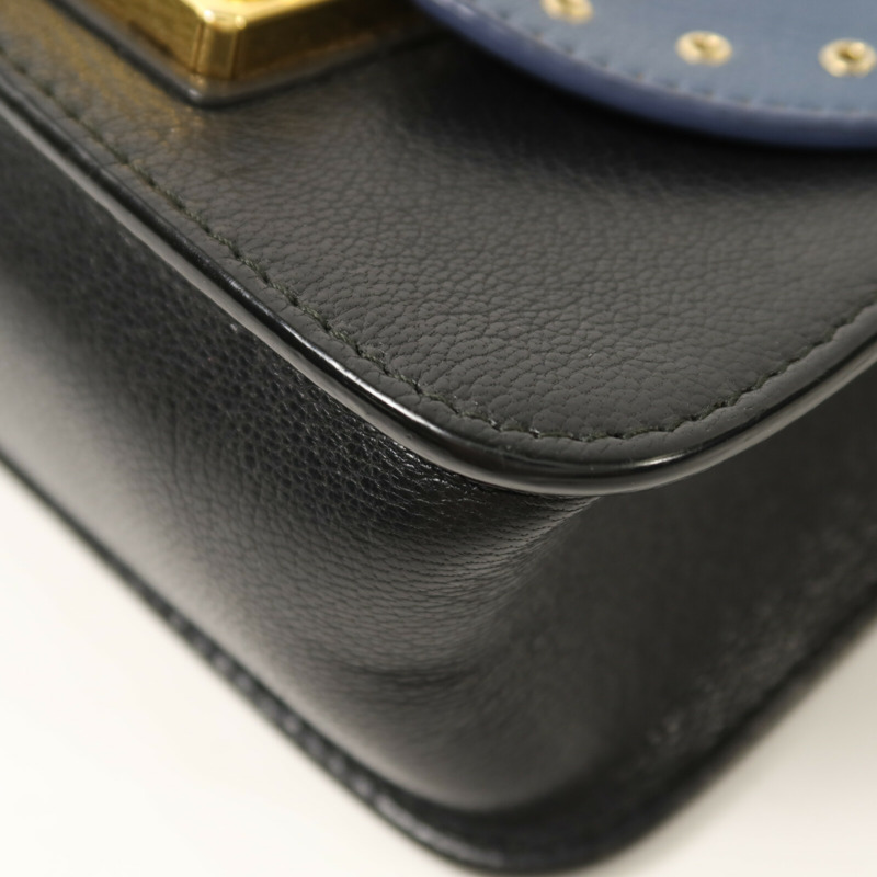 Furla 牛皮皮革Shoulder Bag金扣鏈帶肩背袋-10