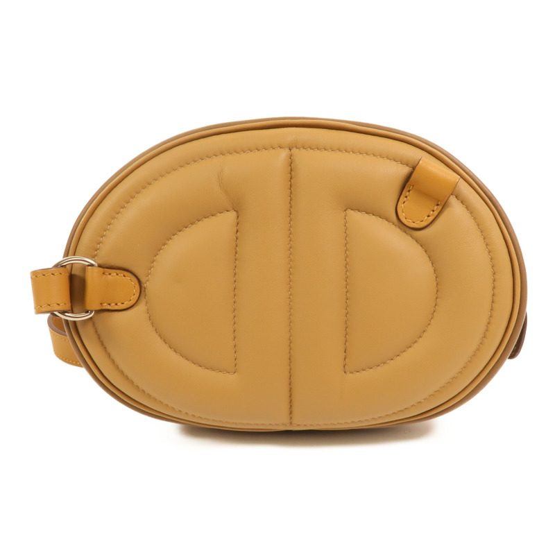 HERMES Swift皮革In The Loop Belt Bag銀扣腰包Biscuit/Sesame-1