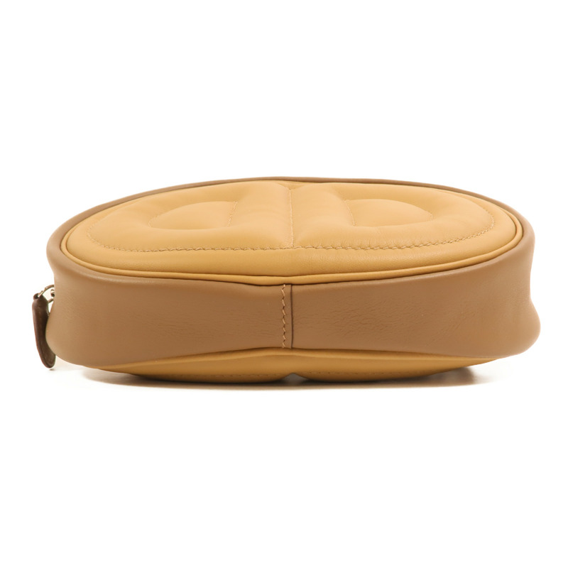 HERMES Swift皮革In The Loop Belt Bag銀扣腰包Biscuit/Sesame-3