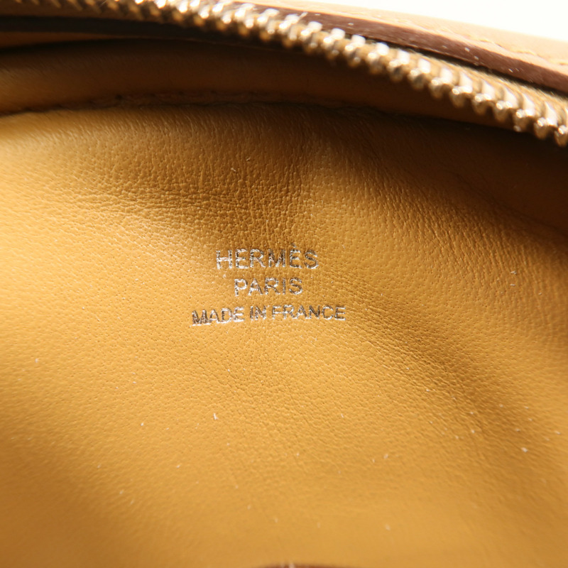 HERMES Swift皮革In The Loop Belt Bag銀扣腰包Biscuit/Sesame-5