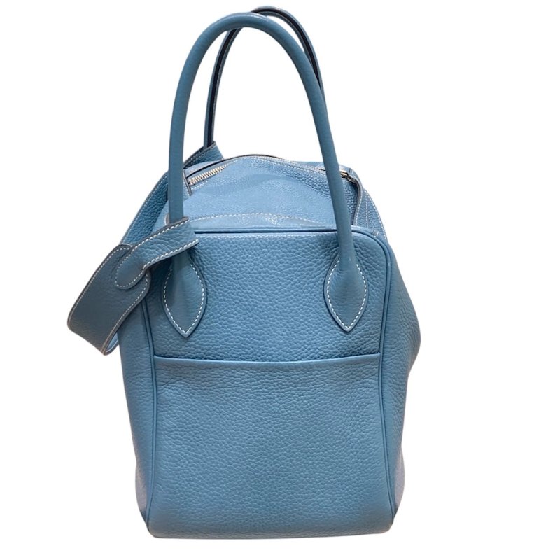 HERMES 愛馬仕  LINDY 34 TC牛皮 藍色 銀扣-2