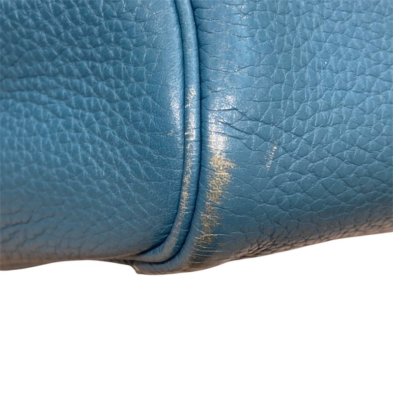 HERMES 愛馬仕  LINDY 34 TC牛皮 藍色 銀扣-5