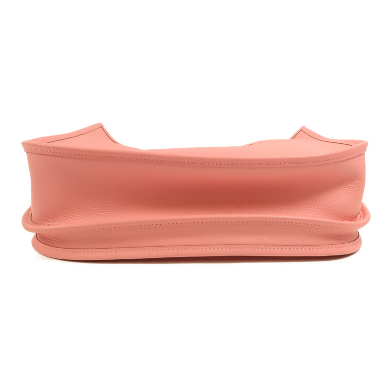 HERMES Epsom皮革Evelyne PM銀扣肩背袋Rose Confetti-3