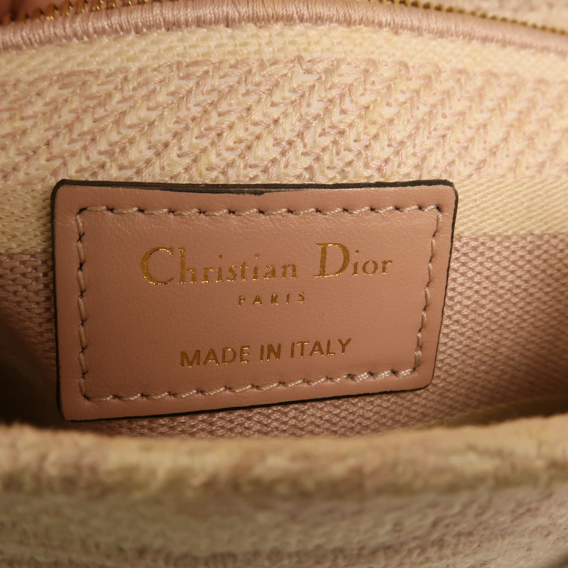 Dior 帆布Lady Dior金扣手挽肩背兩用袋-5