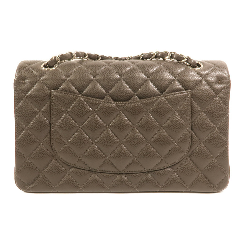 CHANEL 牛皮皮革Classic 25銀扣鏈帶肩背袋-1