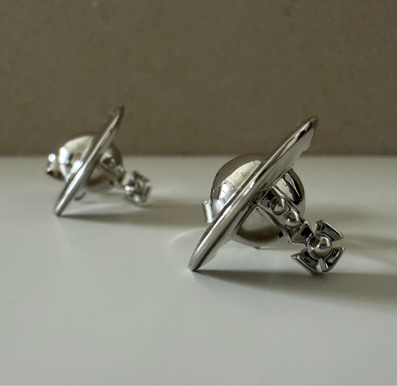 Vivienne Westwood 🪐Solid Orb Earrings 立體土星耳環-3