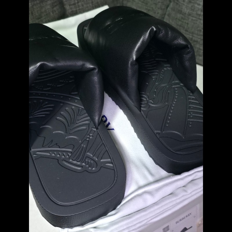 [全新]Burberry 戰馬 小羊皮 拖鞋 42-3