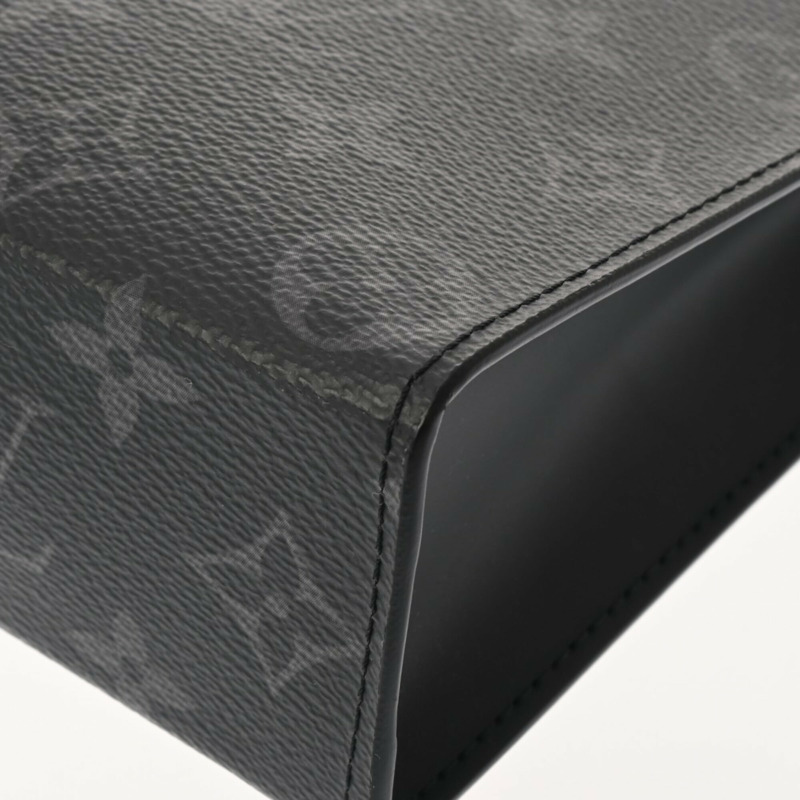 路易威登 (LOUIS VUITTON) Monogram Eclipse Pochette Voyage MM 黑色 M61692 男士帆布二等包 A 級二手 Ginzo-4
