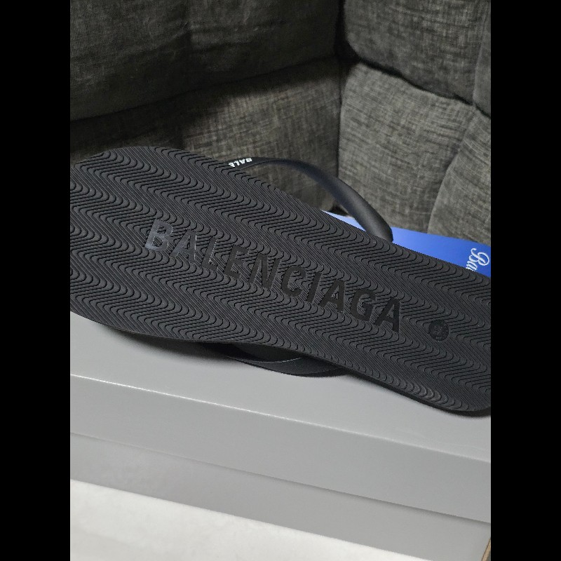 [全新]Balenciaga 巴黎世家 巴黎鐵塔 夾腳拖 42-5