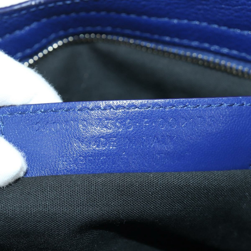 【日本直送】BALENCIAGA The Town 金屬邊飾皮革雙肩包 海軍藍 240579 正品 ARZ708SAV-10