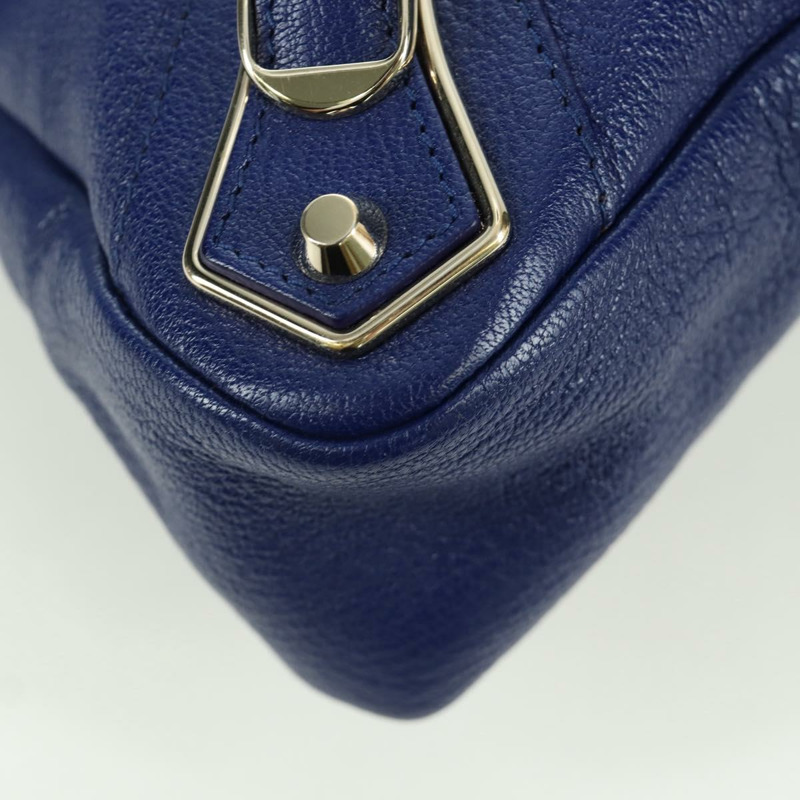 【日本直送】BALENCIAGA The Town 金屬邊飾皮革雙肩包 海軍藍 240579 正品 ARZ708SAV-15