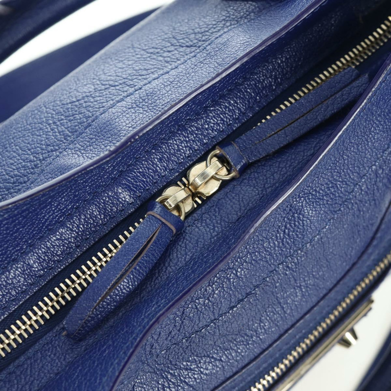 【日本直送】BALENCIAGA The Town 金屬邊飾皮革雙肩包 海軍藍 240579 正品 ARZ708SAV-21