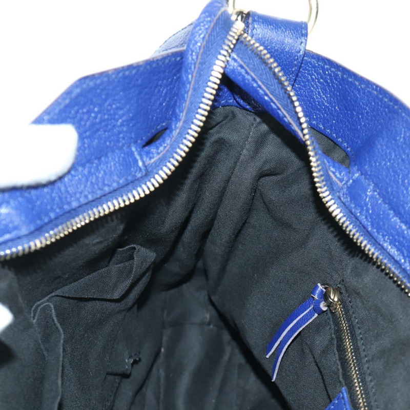 【日本直送】BALENCIAGA The Town 金屬邊飾皮革雙肩包 海軍藍 240579 正品 ARZ708SAV-23