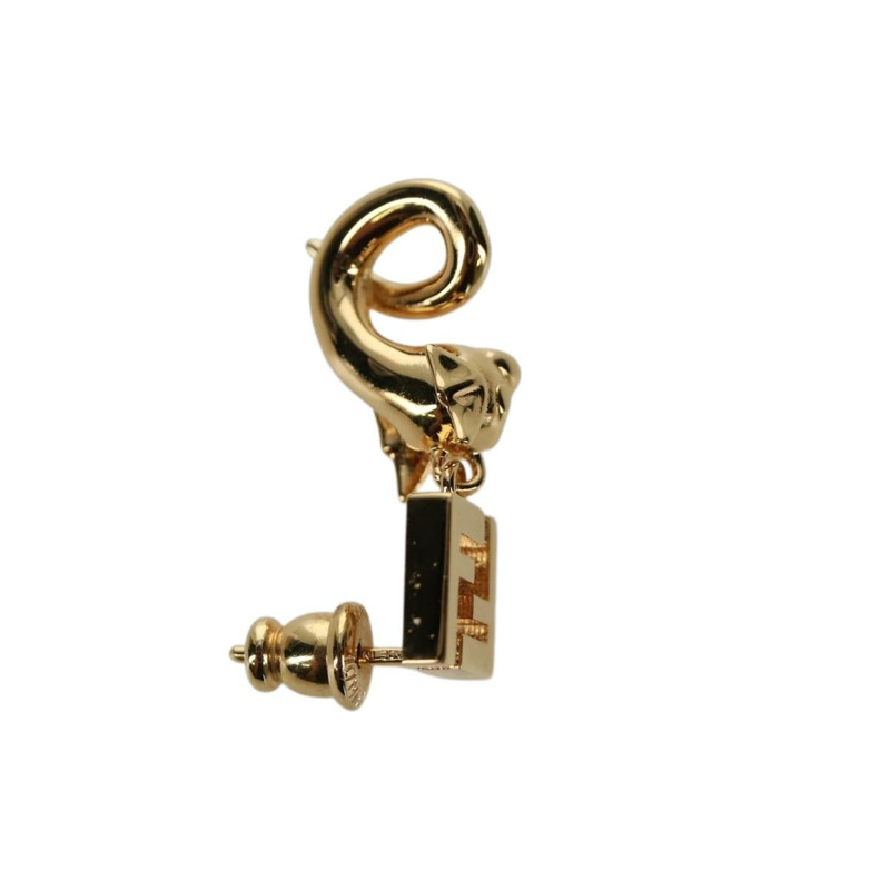 【日本直送】FENDI x FRGMT x POKMON 迷你龍耳環 金屬金色 Auth 167130SM-3