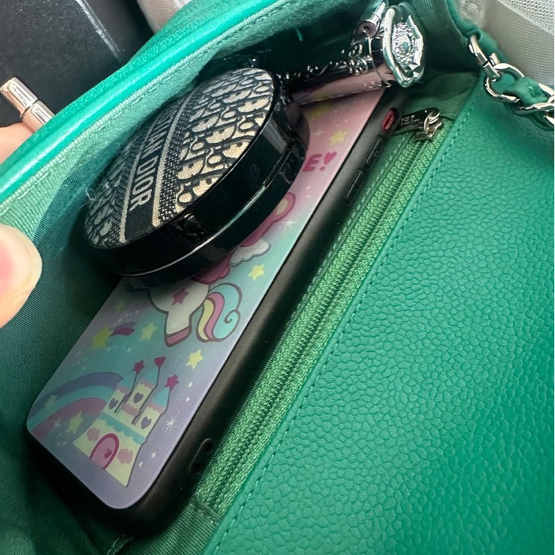 香奈兒包 翻蓋包 方胖子 V紋小方包 CF 魚子醬 連收據副本 皮革包 包包 皮革包 蒂芙尼 蒂芬妮 二手包 中古包 二手 chanel tiffany blue /green caviar  leather mini square chain crossbody bag /classic flap cf bag-32