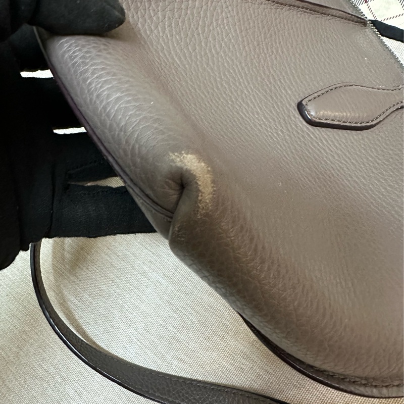 TOD’S 藕色牛皮斜背包-36