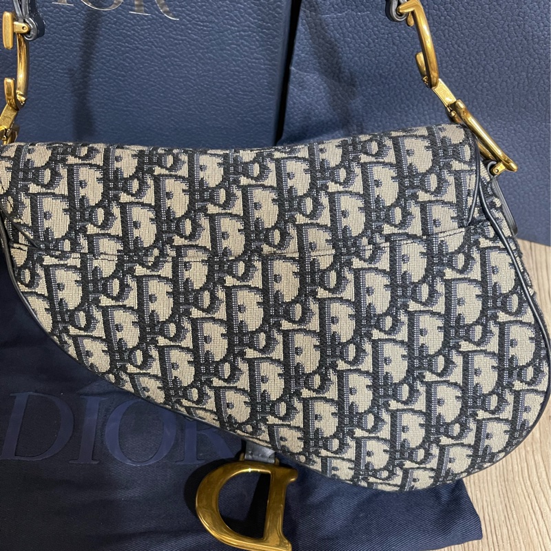 Dior經典緹花馬鞍包+背袋（原價整個18萬多現在出清價）-13