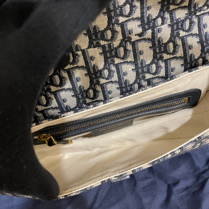 Dior經典緹花馬鞍包+背袋（原價整個18萬多現在出清價）-14