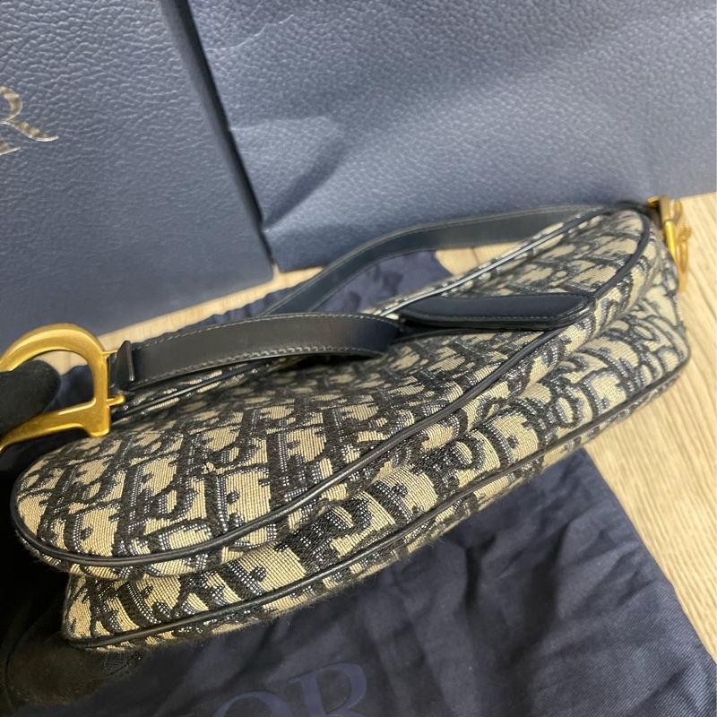 Dior經典緹花馬鞍包+背袋（原價整個18萬多現在出清價）-16