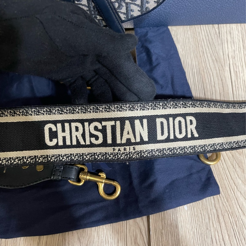 Dior經典緹花馬鞍包+背袋（原價整個18萬多現在出清價）-18
