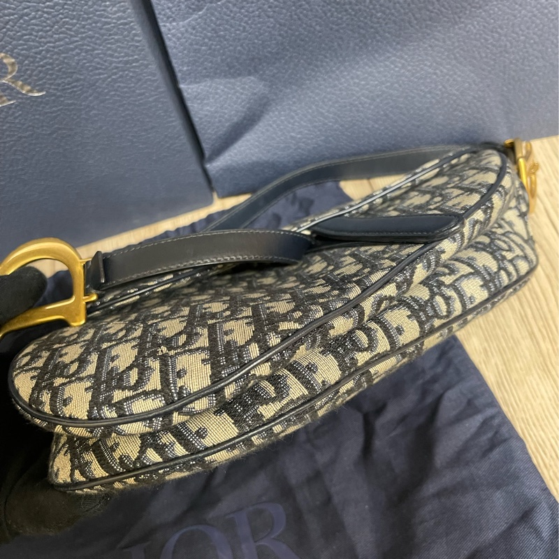 Dior經典緹花馬鞍包+背袋（原價整個18萬多現在出清價）-22