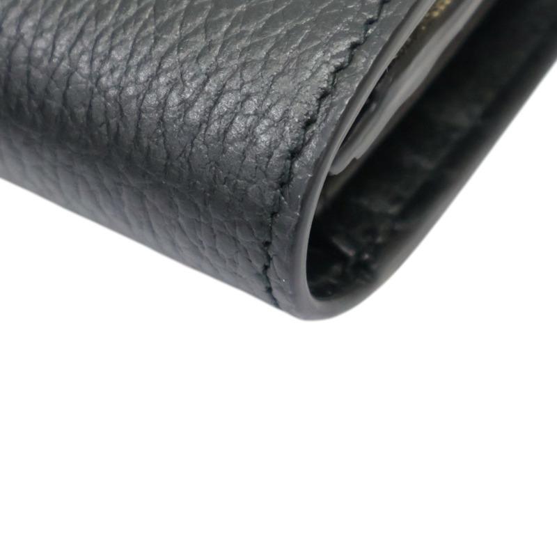 黑色牛皮 烏木色PVC塗層帆布 Petite Marmont 長夾【GUCCI 古馳】 456116-14