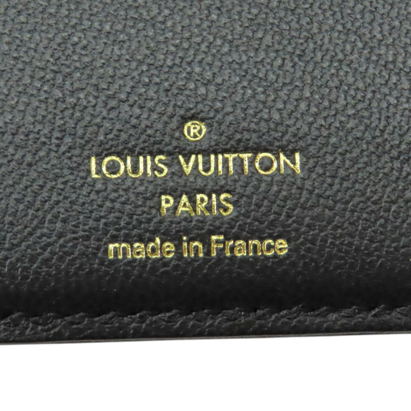 黑色 原花 壓紋 羊皮 Lou Coussin 短夾【LOUIS VUITTON LV 路易威登】 M81599-7