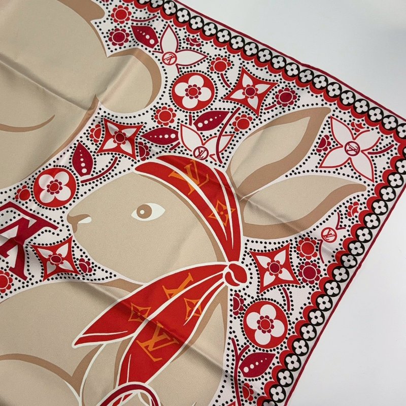 LV 全新Precious Rabbit 70兔子方巾-2