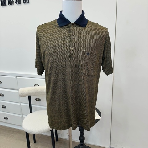 GIVENCHY 紀梵希 黑金格紋polo 襯衫 中古 二手 vintage