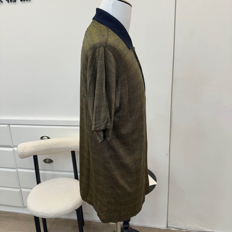 GIVENCHY 紀梵希 黑金格紋polo 襯衫 中古 二手 vintage-2