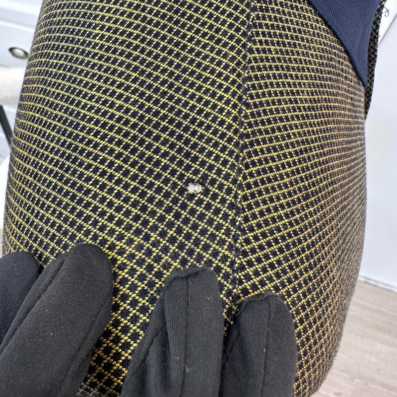 GIVENCHY 紀梵希 黑金格紋polo 襯衫 中古 二手 vintage-6