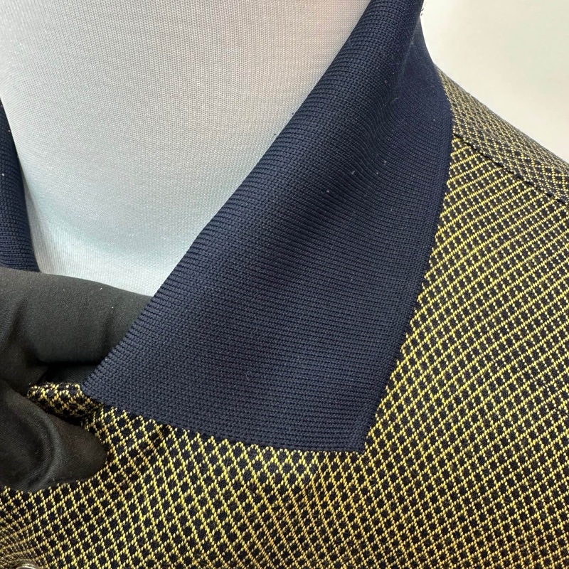 GIVENCHY 紀梵希 黑金格紋polo 襯衫 中古 二手 vintage-9