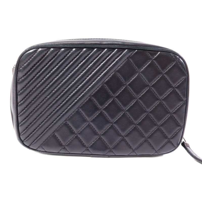 CHANEL 牛皮皮革Coco Boy Camera Bag銀扣鏈帶肩背袋-1