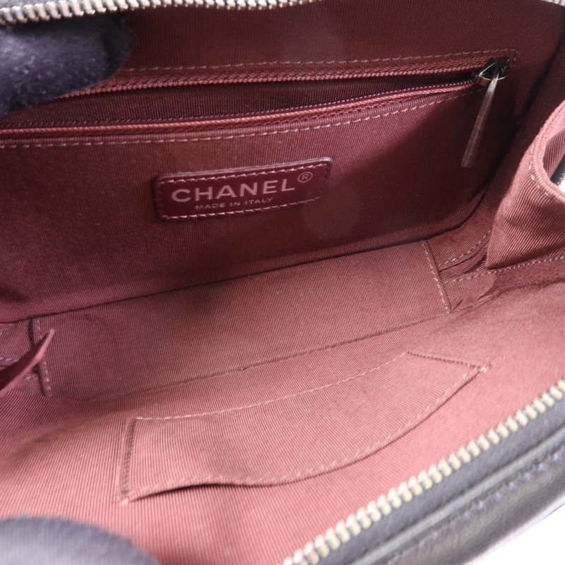 CHANEL 牛皮皮革Coco Boy Camera Bag銀扣鏈帶肩背袋-4