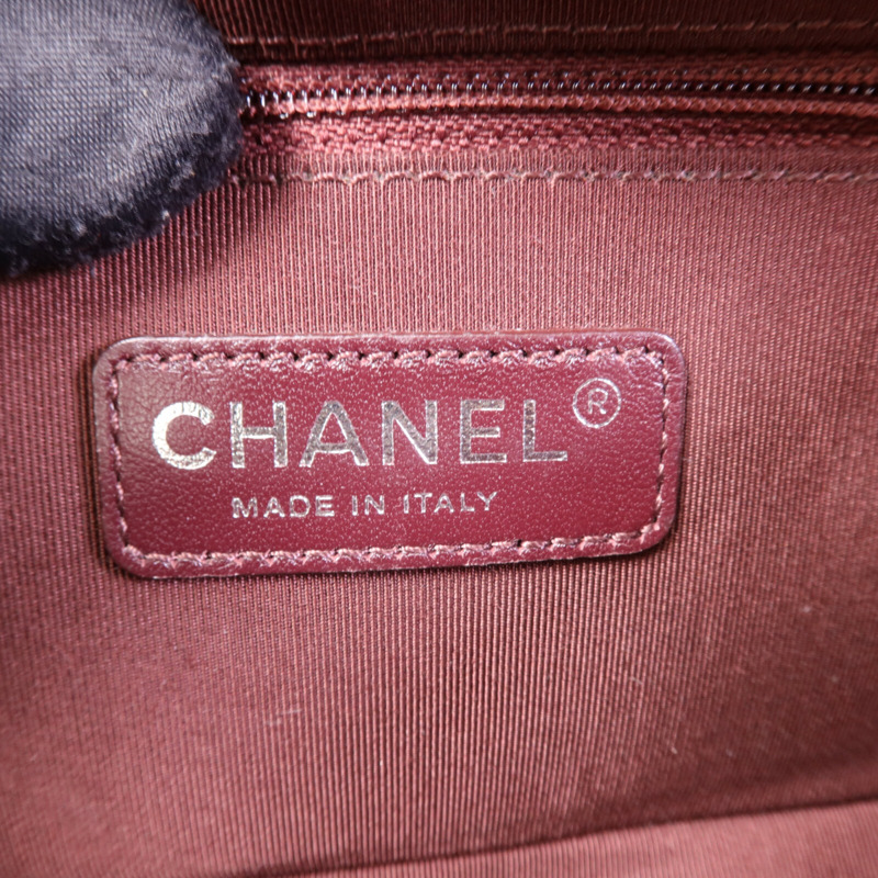 CHANEL 牛皮皮革Coco Boy Camera Bag銀扣鏈帶肩背袋-6