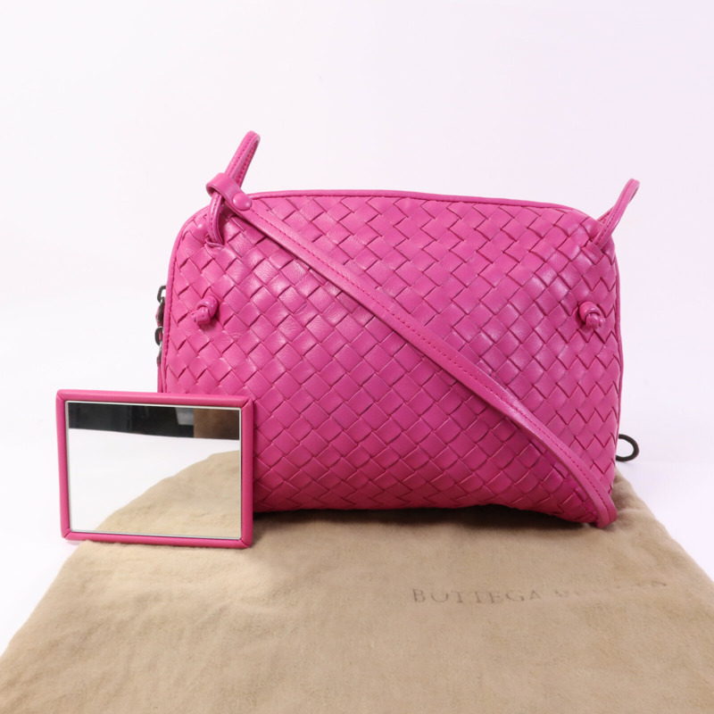 BOTTEGA VENETA 羊皮皮革Nodini肩背袋-9