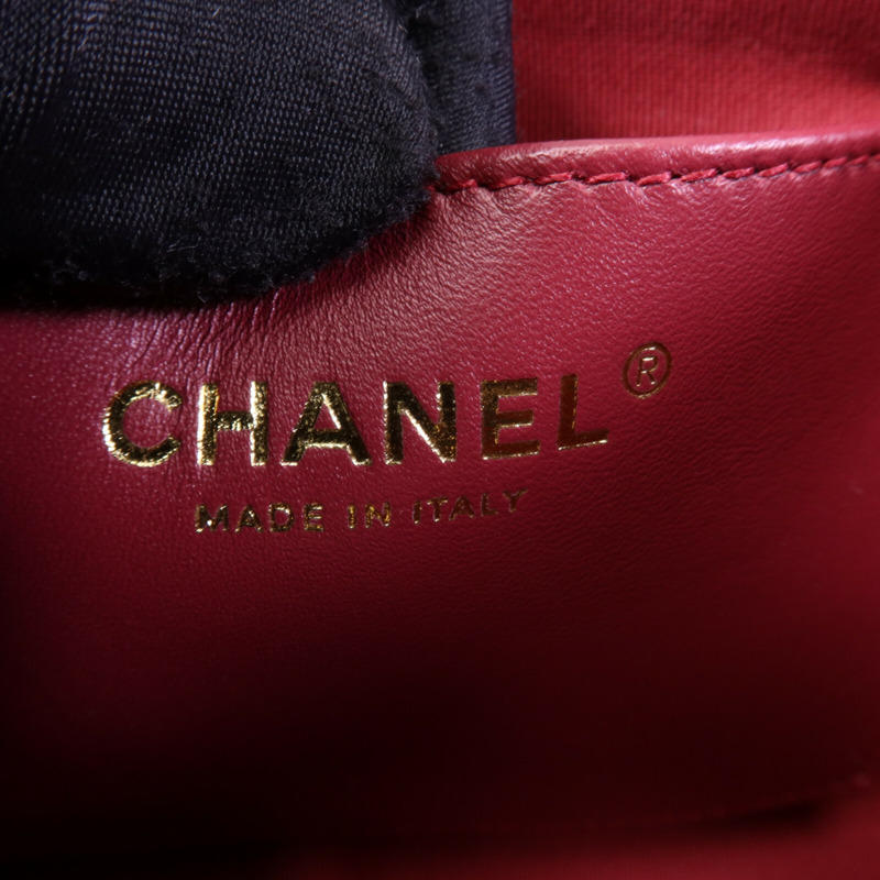 CHANEL 牛皮皮革Chain Around Flap Bag金扣鏈帶肩背袋-5