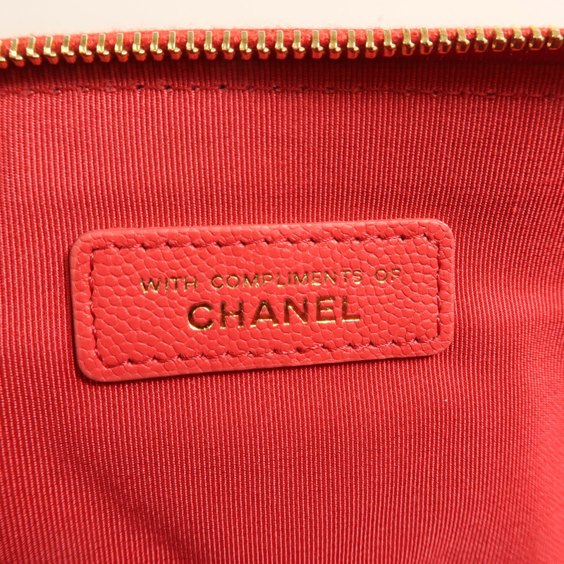 CHANEL 牛皮皮革Clutch金扣手拿包-5
