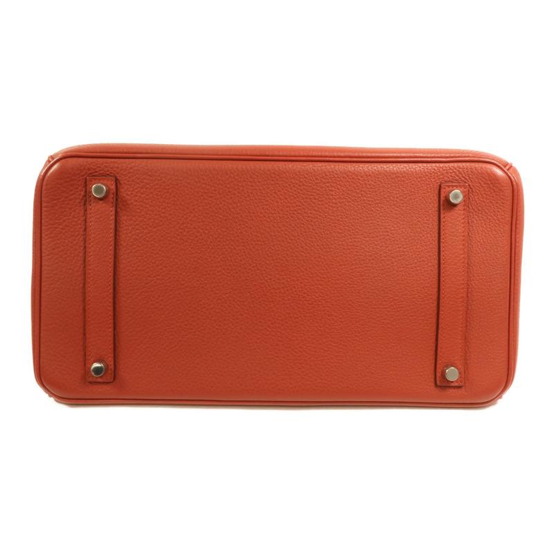 HERMES Togo皮革Birkin 35銀扣手挽袋Terre Battue-3