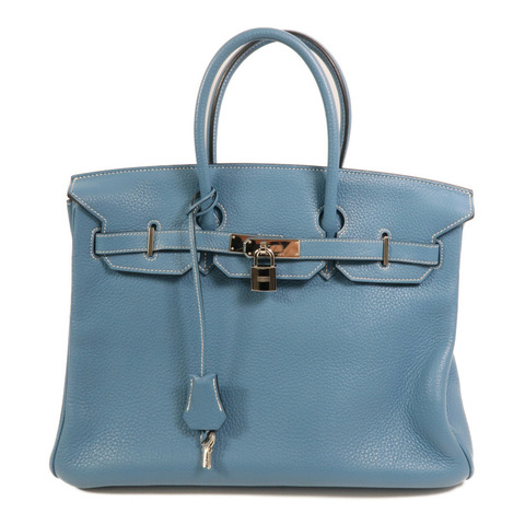 HERMES Togo皮革Birkin 35銀扣手挽袋