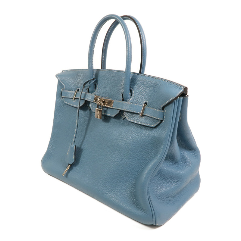 HERMES Togo皮革Birkin 35銀扣手挽袋-2