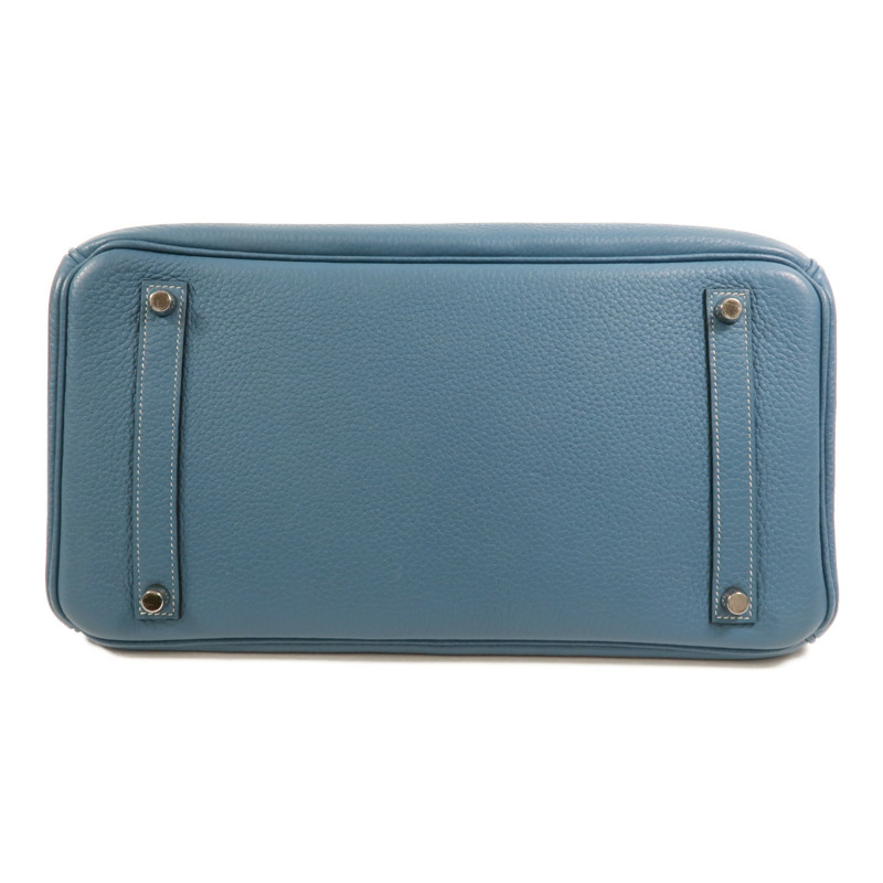 HERMES Togo皮革Birkin 35銀扣手挽袋-3