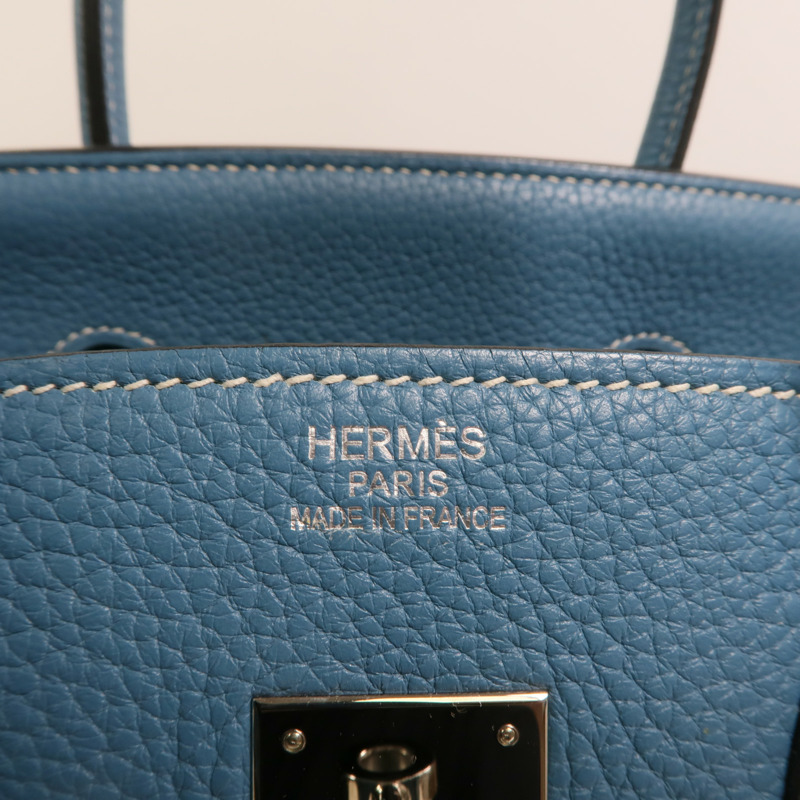 HERMES Togo皮革Birkin 35銀扣手挽袋-5
