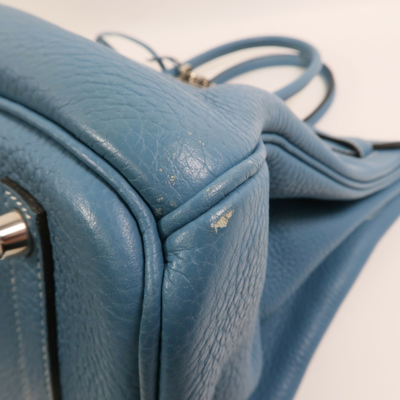 HERMES Togo皮革Birkin 35銀扣手挽袋-11