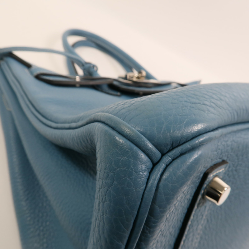 HERMES Togo皮革Birkin 35銀扣手挽袋-12
