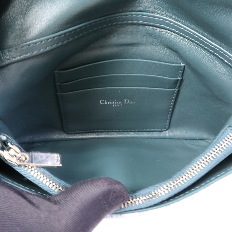 Dior Tweed Caro Small銀扣肩背袋-4