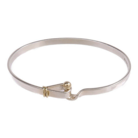 TIFFANY＆CO 925純銀Hook & Eye手鐲